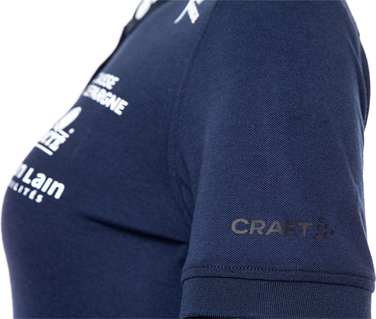 Polo Manches Courtes Craft FFS 2022 Bleu Femme 5/5