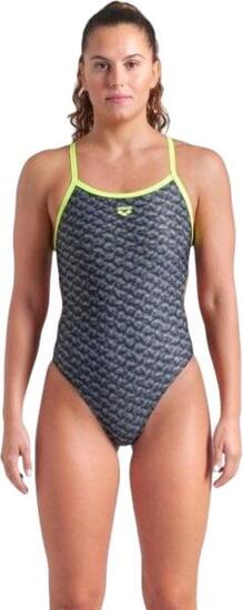 Costume da bagno Arena New Monogram Dos Challenge Dark Sage Multi/Artic Lime Don