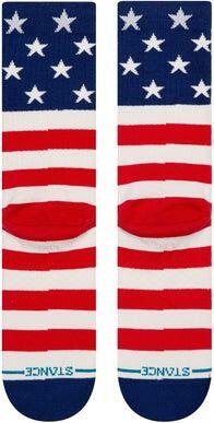 Stance The Fourth St Crew Red Socks 3/4
