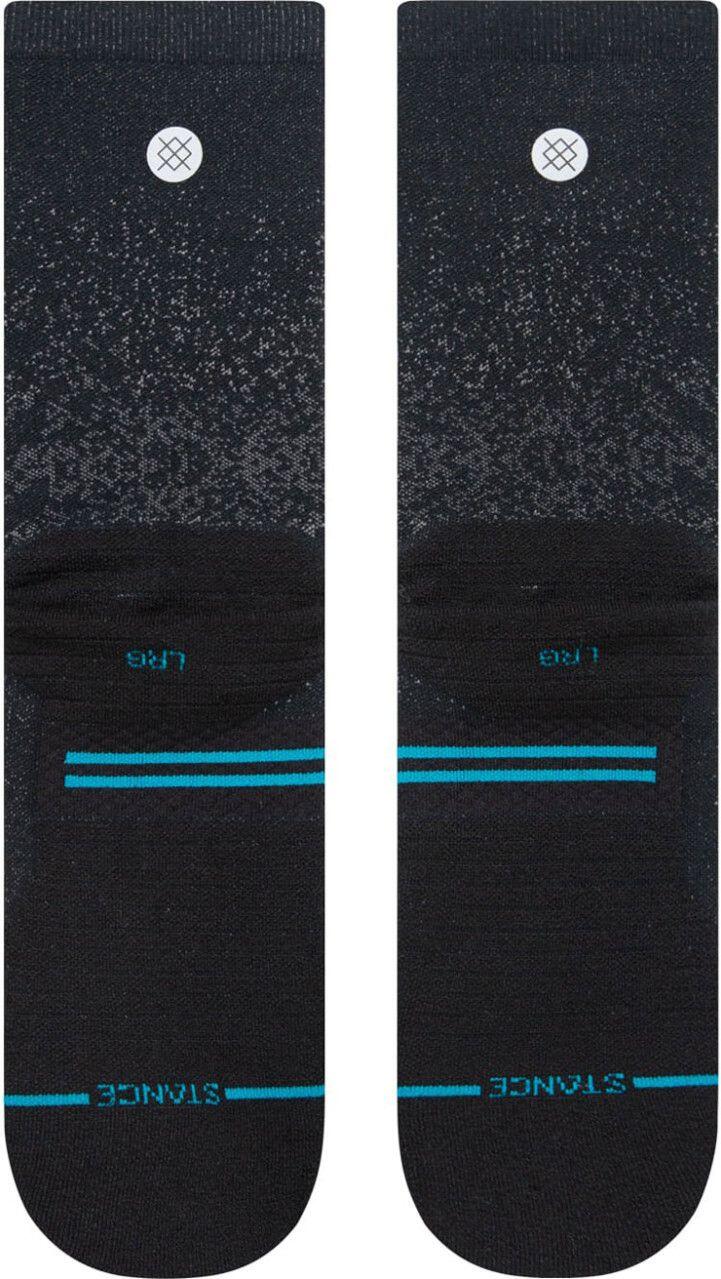 Meias Stance Run Light Crew Socks Preto 3/4