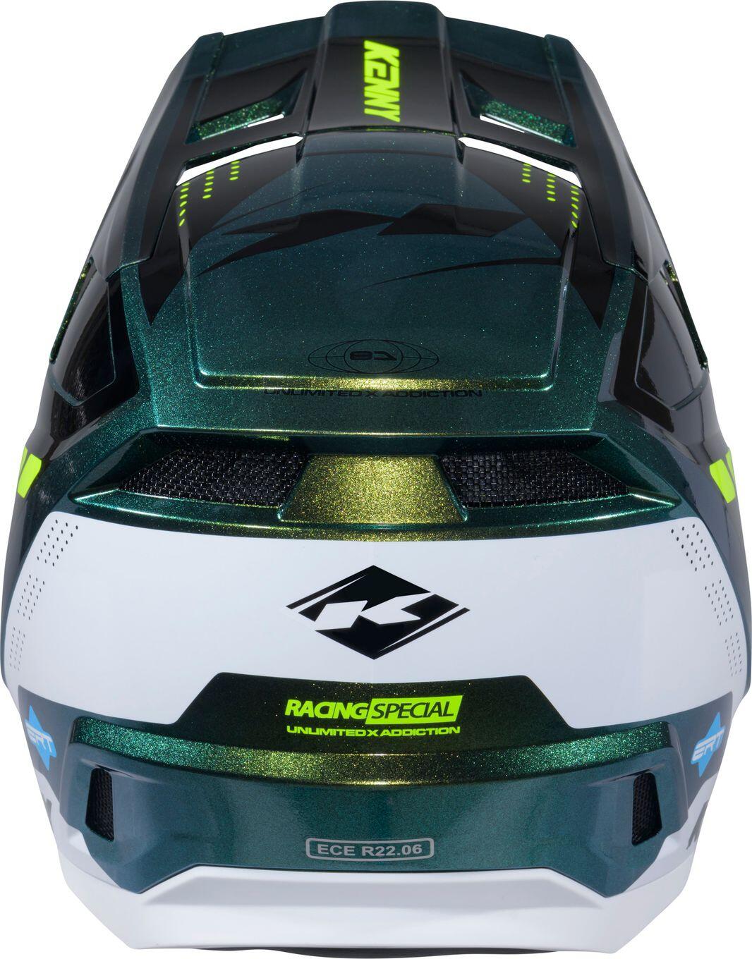 Casco Integral Kenny Performance Verde 3/4