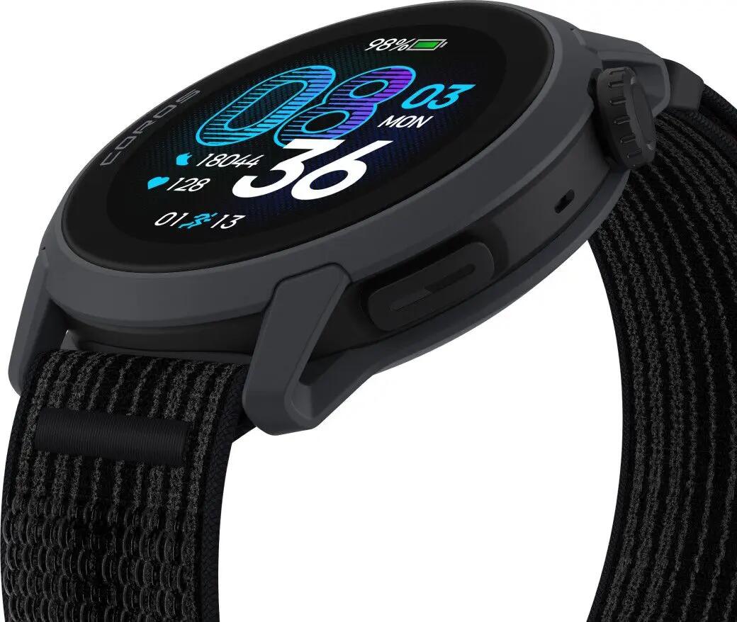 Coros Pace 4 GPS-horloge Nylon Zwart 3/6