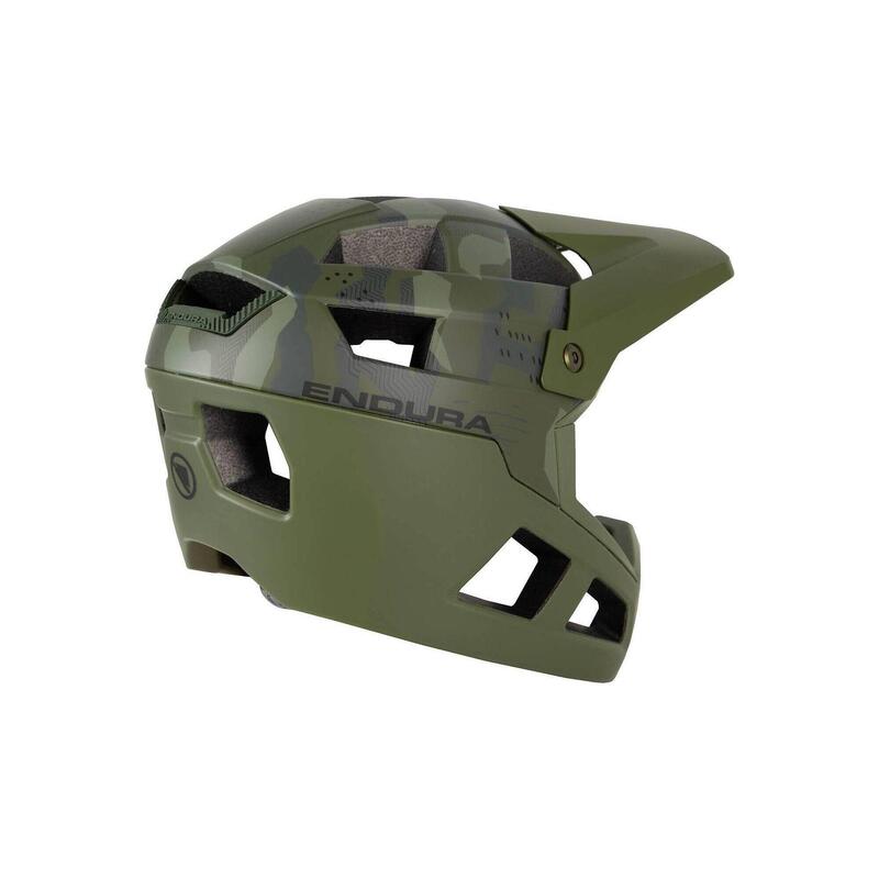 Casca full-face copii Endura Singletrack Olive Green ONESZ.