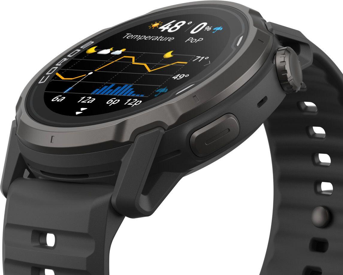 Orologio GPS Coros Apex 4 42 mm con cinturino in silicone nero 4/6