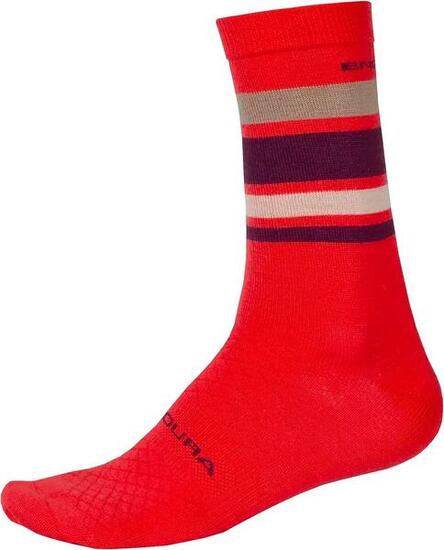 Endura Baabaa Stripe Merino-Socken - Rot
