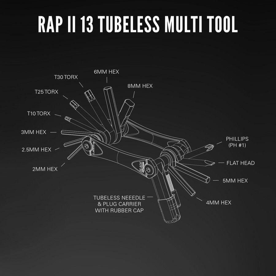 Multiutensile Lezyne Rap II 13 - Tubeless 2/3