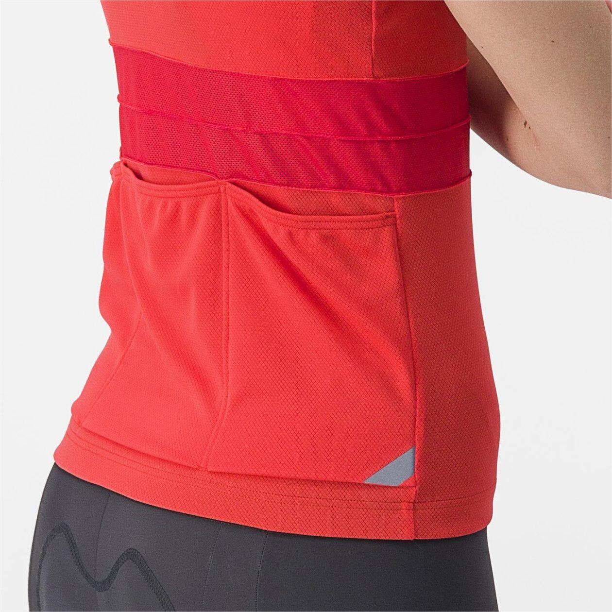 Ärmelloses Damen Trikot Castelli Anima 4 Rot 3/5