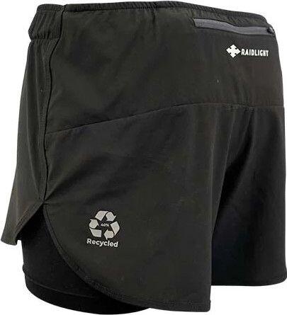 Calções Raidlight R-Light 2 em 1 para mulher Preto 3/7