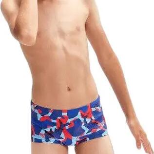 SPEEDO Boys' 13cm Allover Digital Swim Briefs Shark Infested Waters 9-10