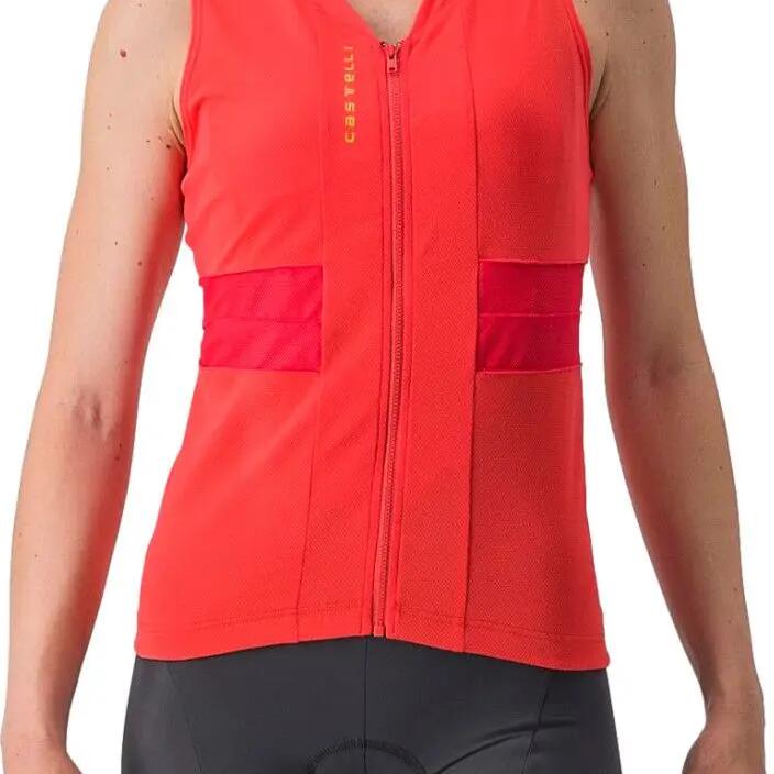 Castelli Anima 4 Red Women's Sleeveless Jersey