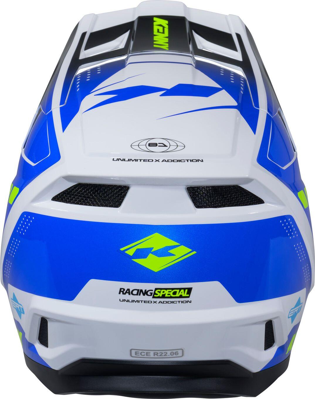 Casco Integral Kenny Performance Azul/Blanco 3/4