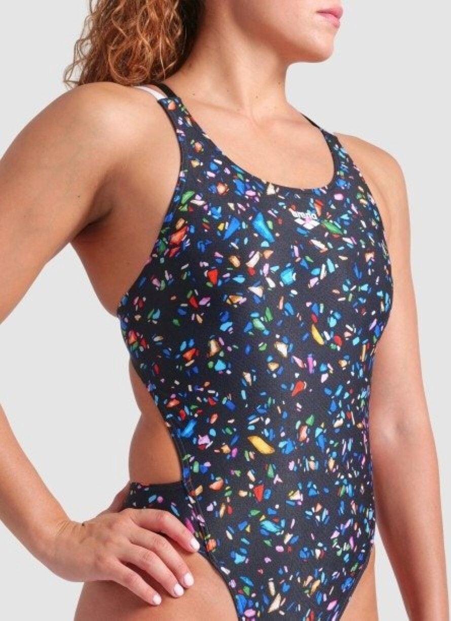 Maillot de bain Arena Confetti Noir/Multicolore Femme 3/6