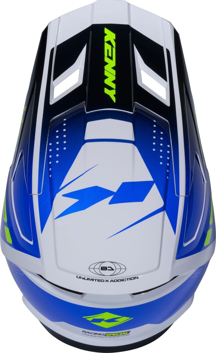 Casco Integral Kenny Performance Azul/Blanco 4/4