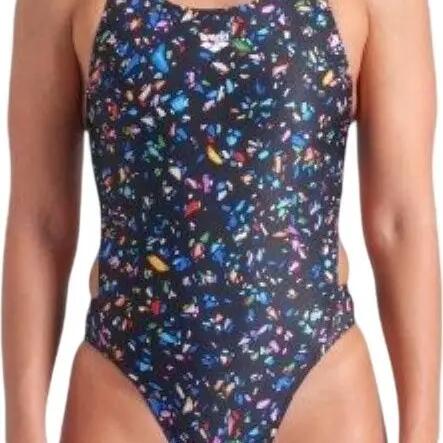 Women's swimsuit Arena Confetti Black/Multicolor