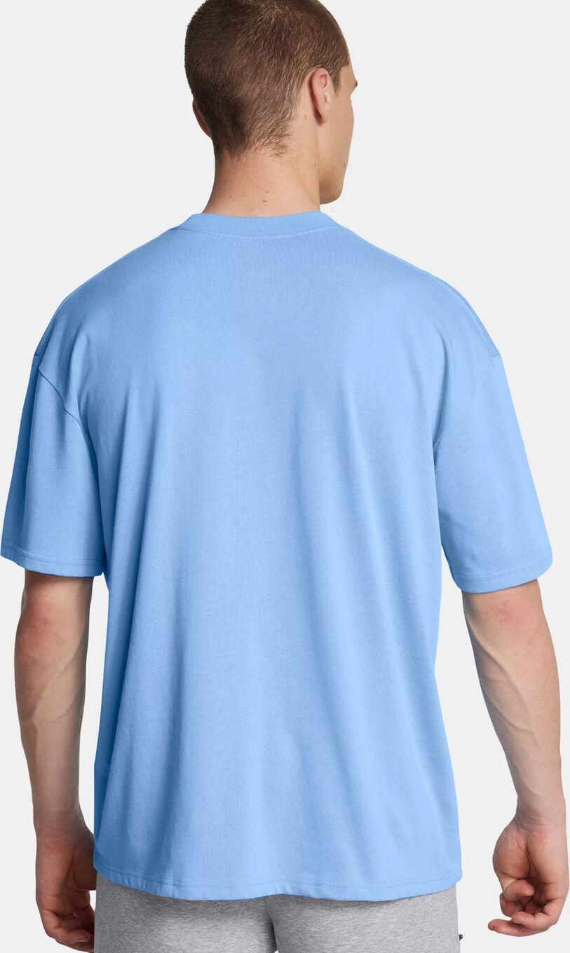 T-Shirt Manches Courtes Under Armour Heavyweight Logo Bleu S Homme 2/5
