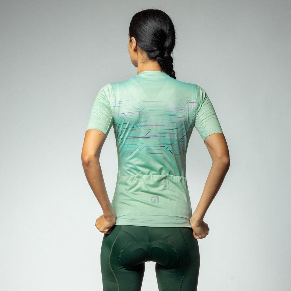 Maillot Manches Courtes Femme Alé Megabyte Vert 2/5