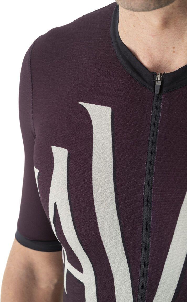 Mavic Heritage Kurzarmtrikot Aubergine/Schwarz 5/6