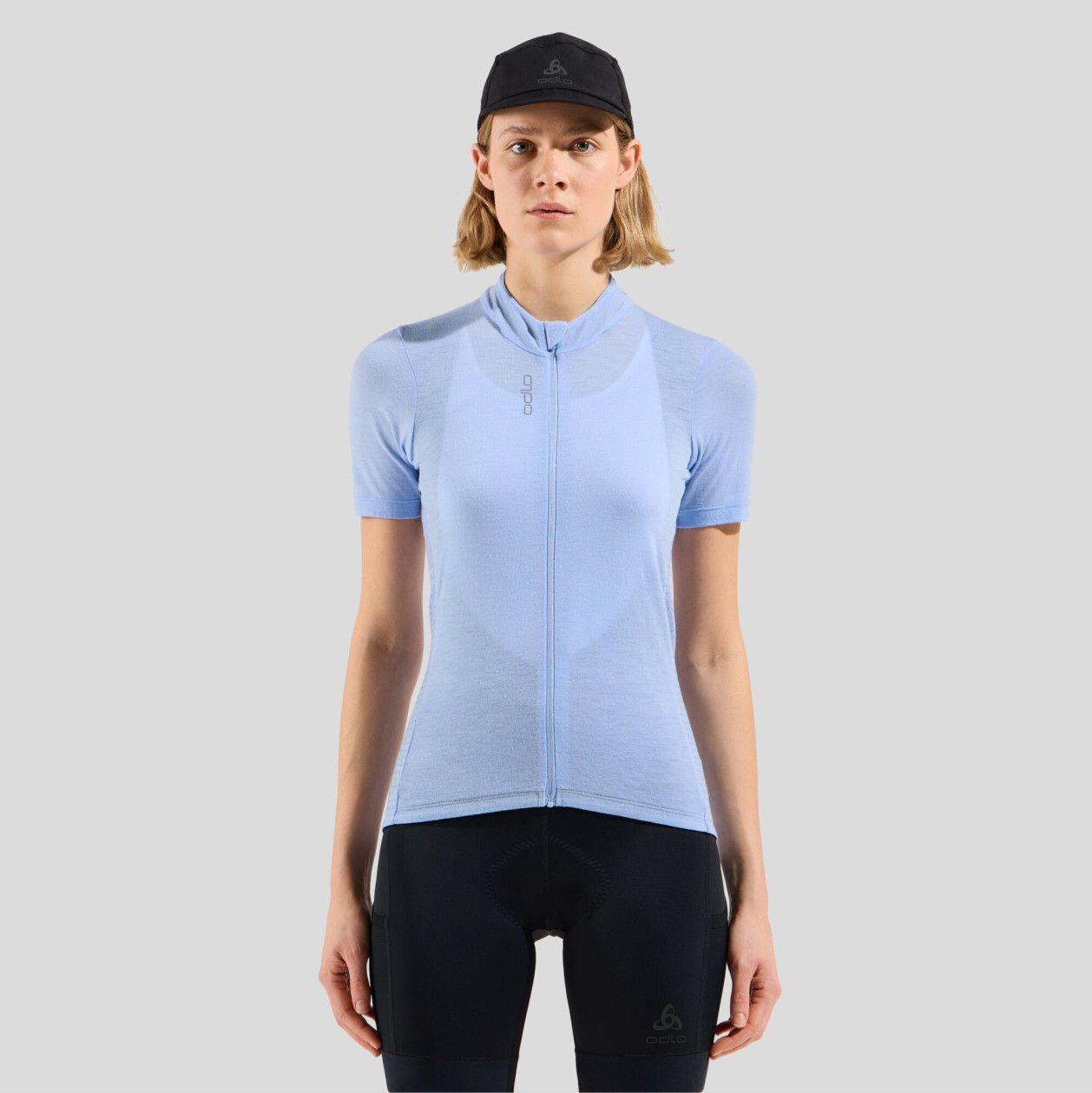 Maillot Manches Courtes Femme Odlo Zeroweight Performance Wool 125 Bleu 3/7