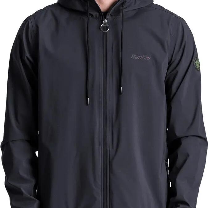 Santini Pluvia Waterproof Jacket Black