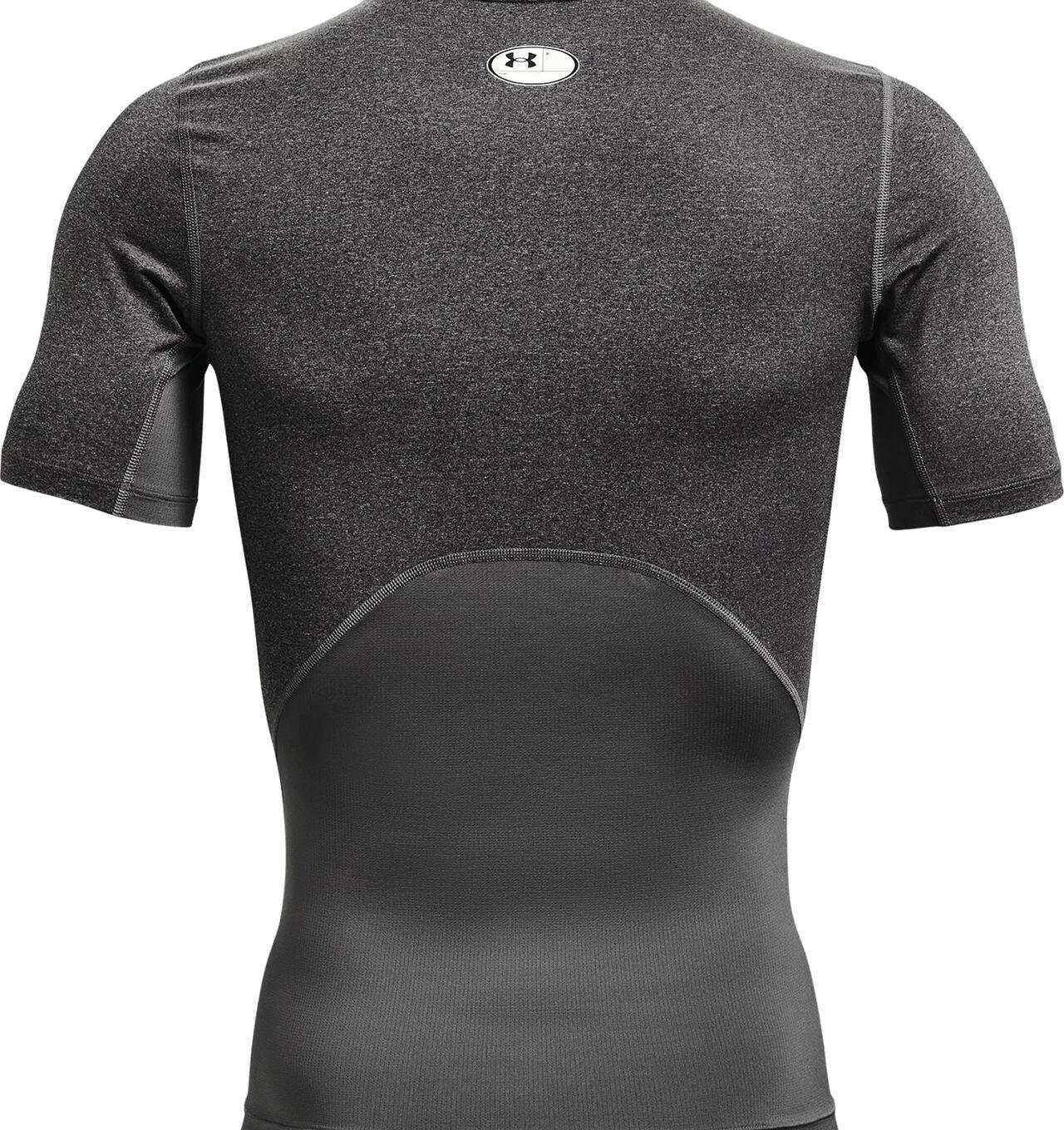 Maglia a Maniche Corte in Lycra Under Armour HeatGear® Uomo Grigio Carbone 6/7
