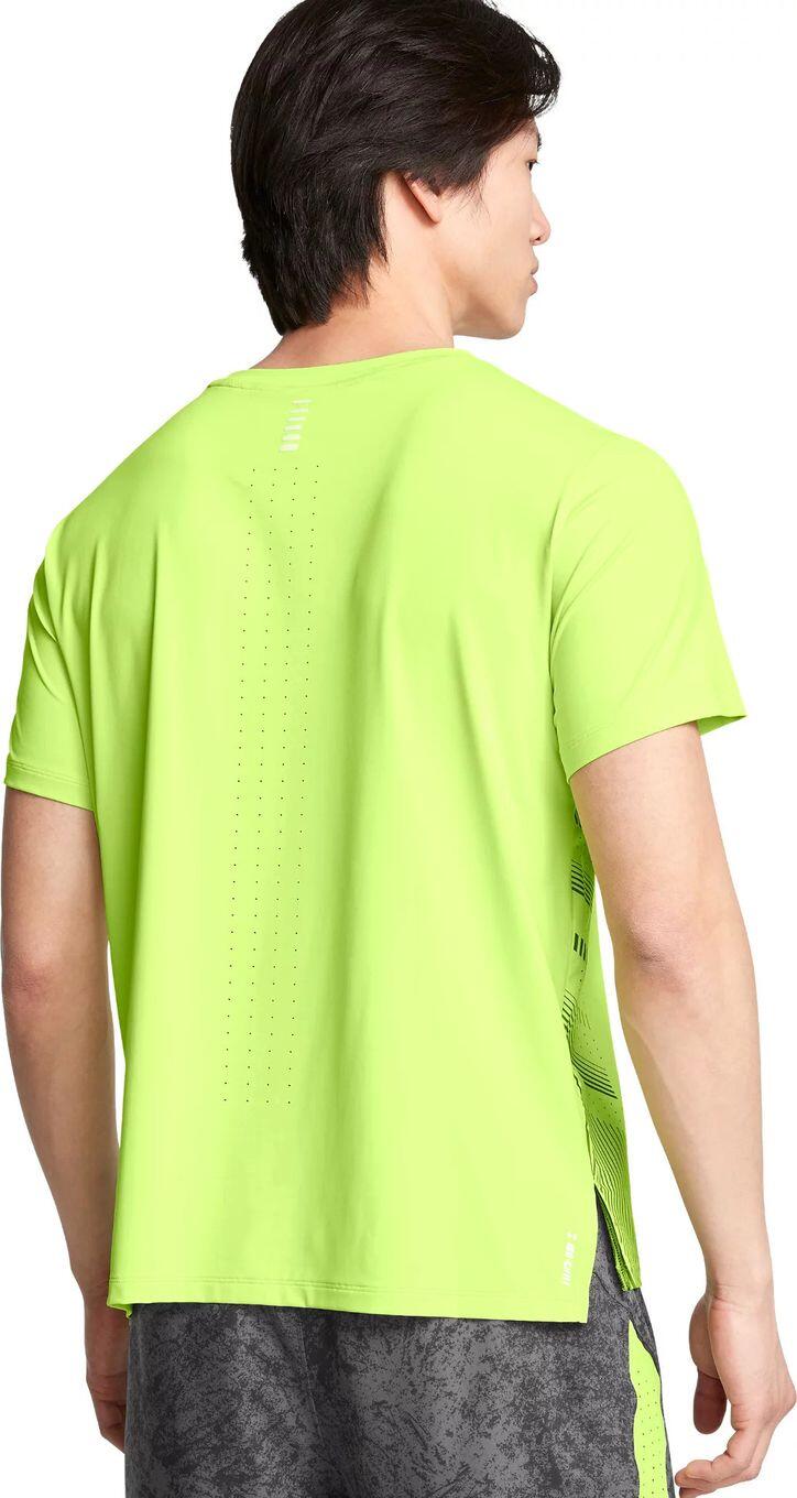 Maillot manches courtes Under Armour Launch Elite Vert Homme 2/5