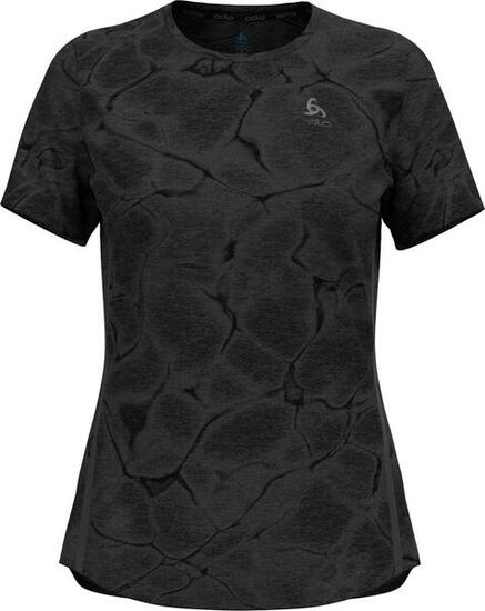 T-Shirt Technique Odlo Zeroweight Engineered Chill-Tec Noir Femme