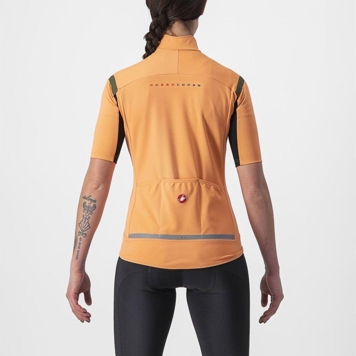 Maillot Manches Courtes Femme Castelli Gabba RoS 2 Orange/Khaki 2/7