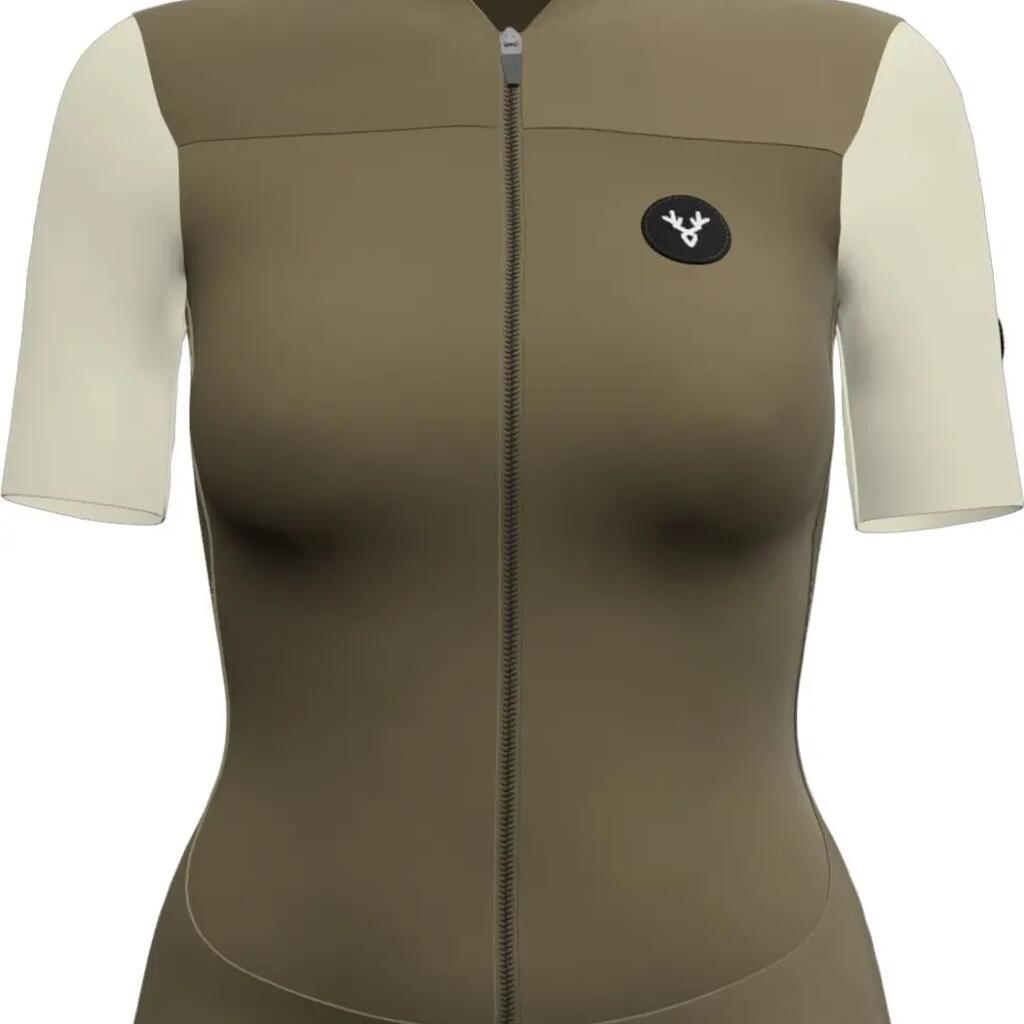 LeBram Ventoux Women Short Sleeves Jersey Uni Brown