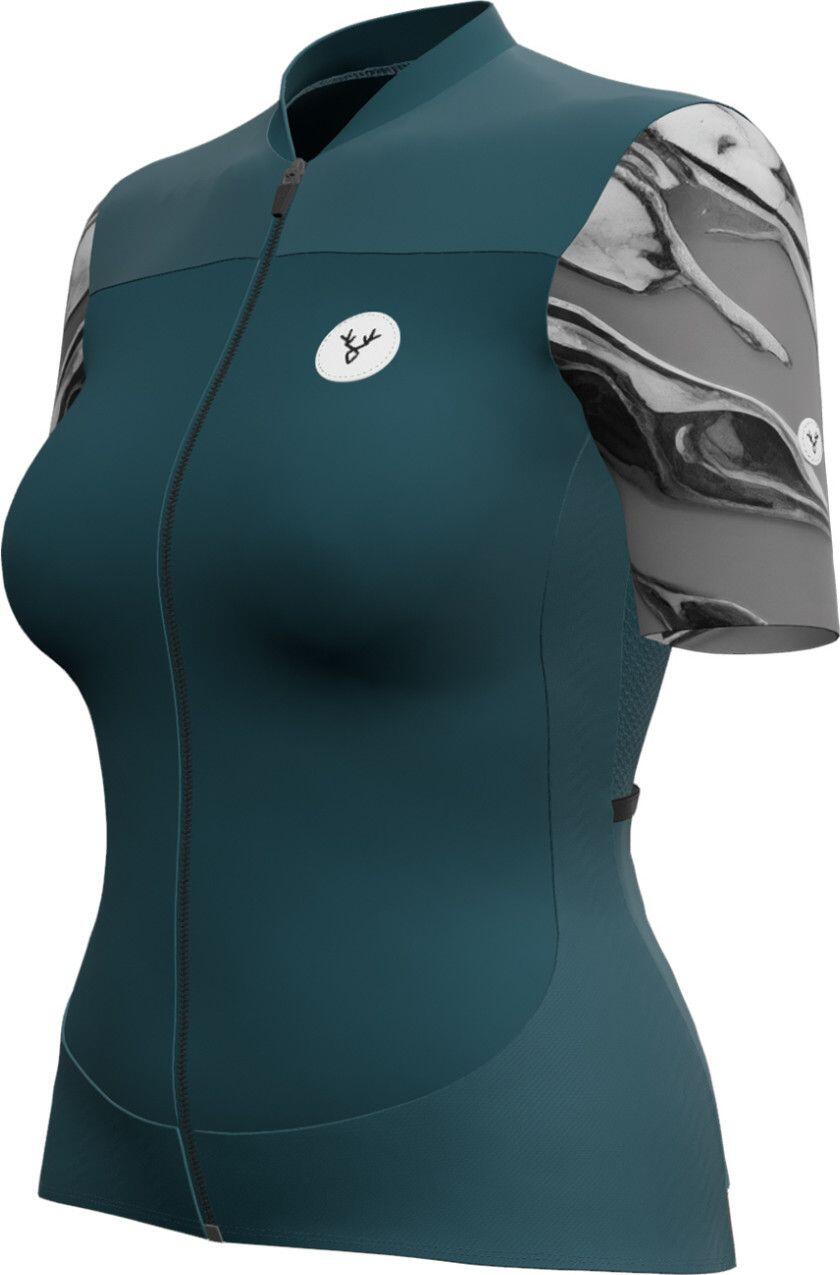 Maillot de manga corta LeBram Ventoux Mujer Petróleo Azul Pelforth 2/7