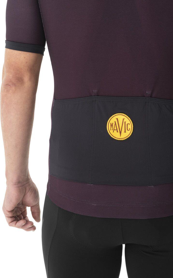 Mavic Heritage Kurzarmtrikot Aubergine/Schwarz 6/6