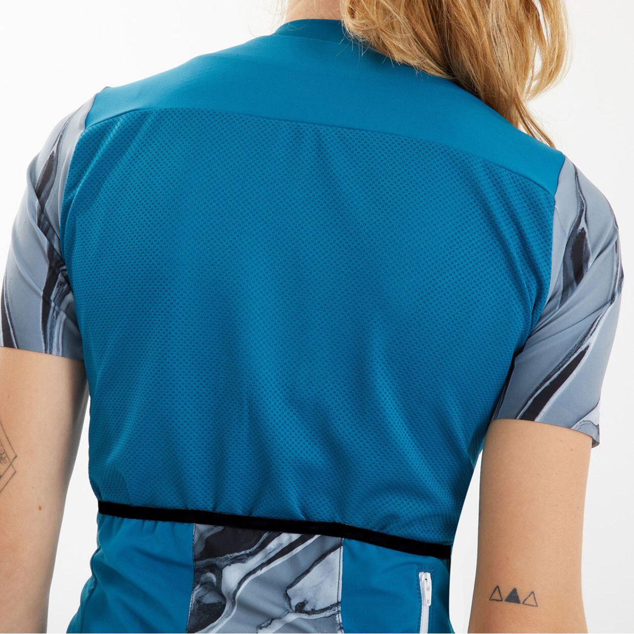 Maillot de manga corta LeBram Ventoux Mujer Petróleo Azul Pelforth 5/7