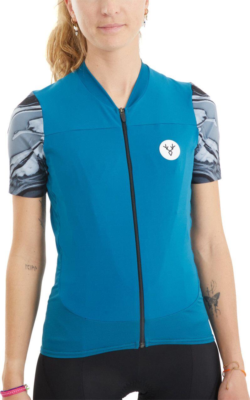 Maillot de manga corta LeBram Ventoux Mujer Petróleo Azul Pelforth 4/7