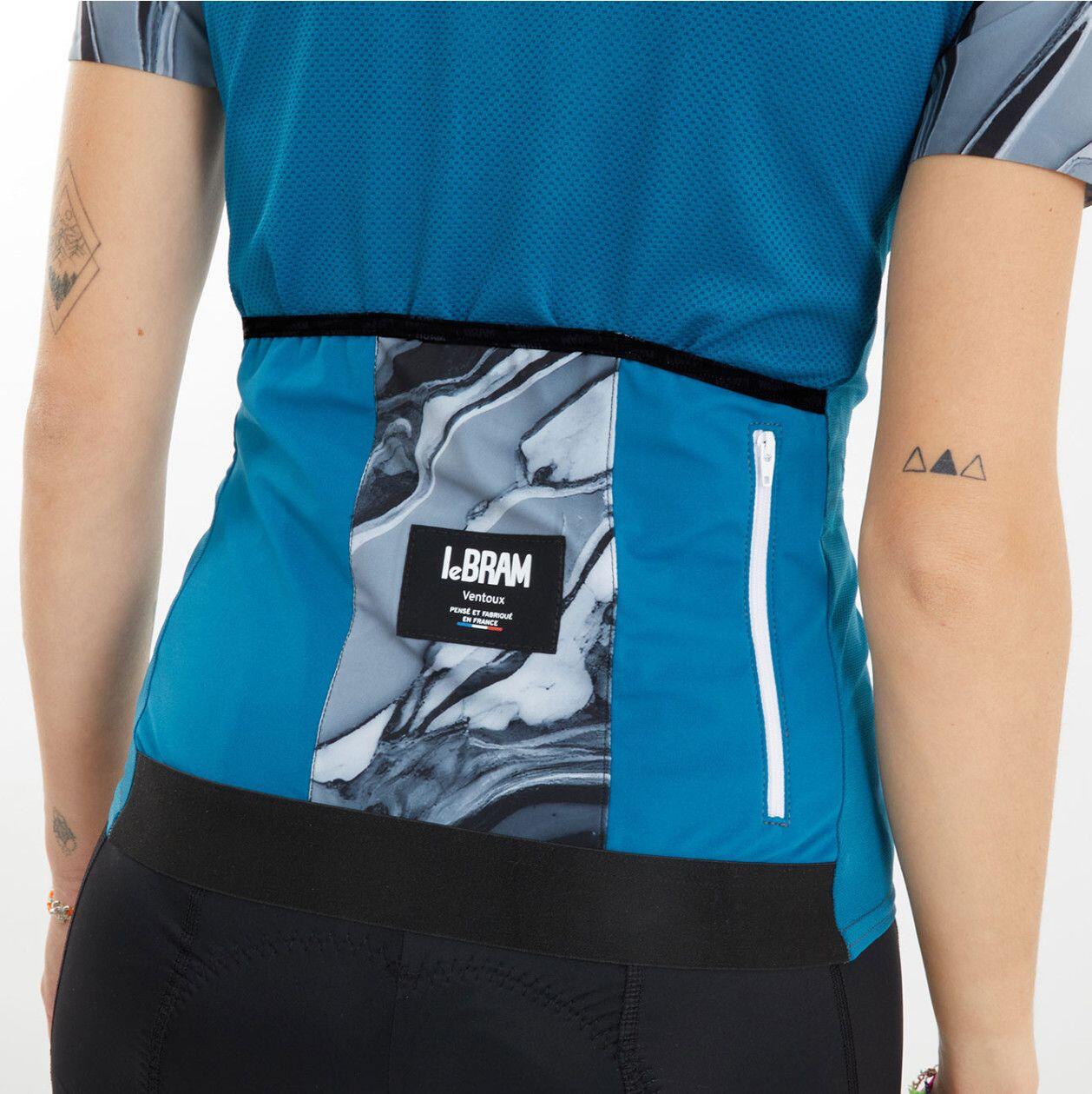 Maillot de manga corta LeBram Ventoux Mujer Petróleo Azul Pelforth 6/7