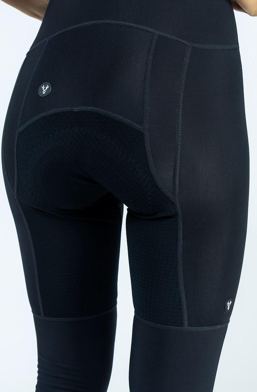 LeBram Race - Pantaloncini a bretelle da donna Nero 5/5