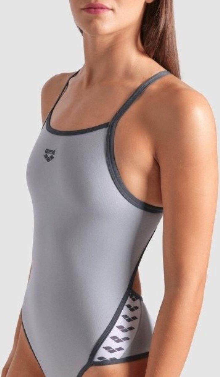 Maillot de bain Arena Icons Super Fly Seam Foam/Asphalt Femme 3/7