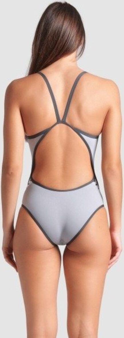 Maillot de bain Arena Icons Super Fly Seam Foam/Asphalt Femme 2/7