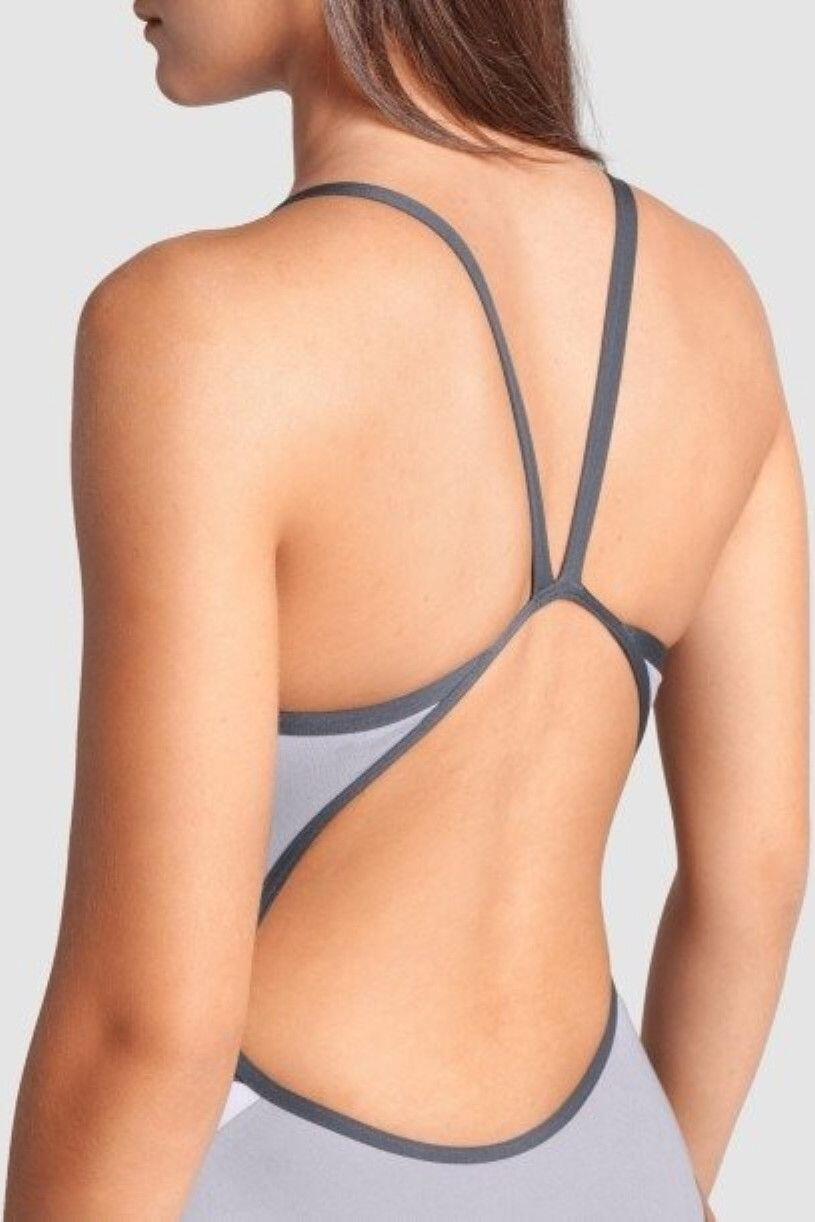 Maillot de bain Arena Icons Super Fly Seam Foam/Asphalt Femme 4/7