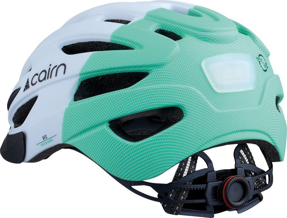 Cairn Fusion Casco a Led USB Mat Blu/Verde 2/3