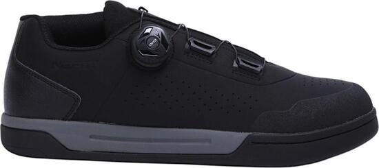 Coppia di scarpe Neatt Basalte Flat SPD MTB Nero