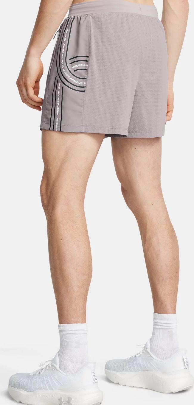 Pantaloncini da corsa Under Armour Grigio Uomo 2/2