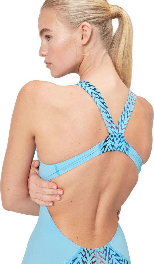Bañador de 1 pieza Speedo Fs Lzr Ignite Kneeskin Azul y Rojo 3/7