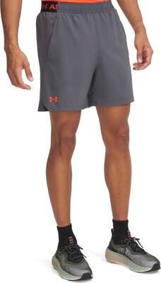 Under armour vanish woven 6in grey/orange men's shorts