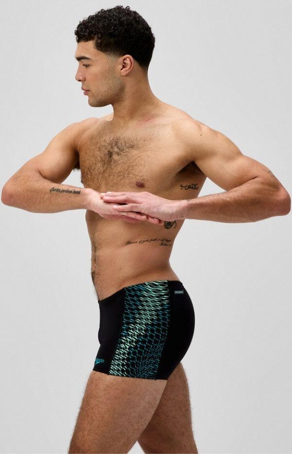 Speedo Endurance+ MAX Tech Panel Badeanzug Schwarz/Türkis Männer 3/7