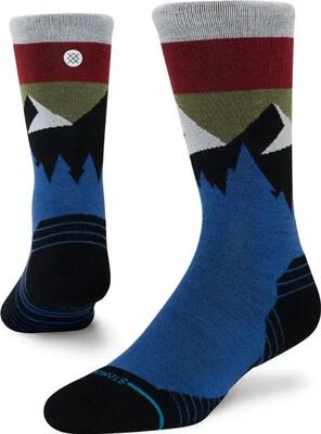 Stance performance light wool crew sokken blauw