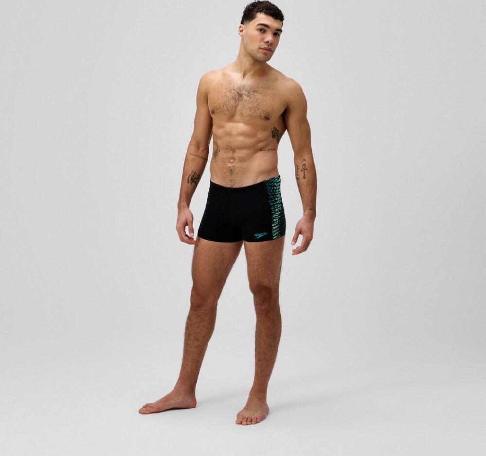 Speedo Endurance+ MAX Tech Panel Badeanzug Schwarz/Türkis Männer 4/7