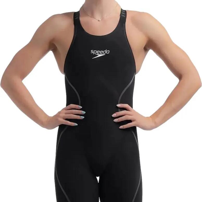Speedo Fastskin LZR Pure Intent 2.0 Openback Kneeskin - Black / Iridescent