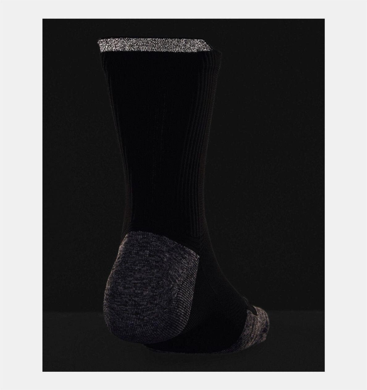 Under Armour Calcetines de media caña Under ArmourDry Run Cushion Negro Unisex 2/3