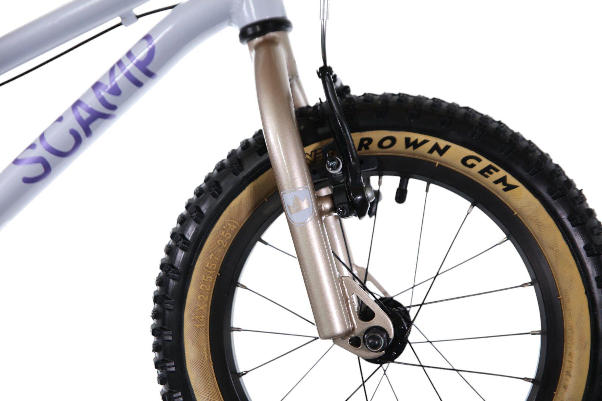Kinder Mountainbike Scamp SmallFox Single Speed 14'' Beige Violett 4/5