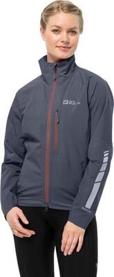 Jack wolfskin morobbia 2.5l waterdicht damesjack grijs