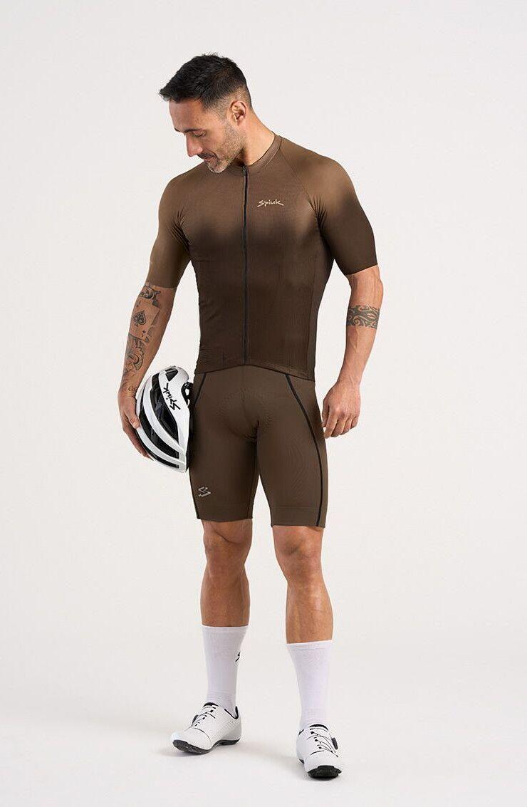Maillot de manga corta Spiuk Carbonite Marrón 3/4